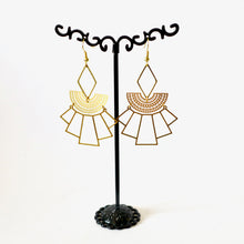 Charger l'image dans la galerie, boucles d'oreilles géométriques losange Une Embellie