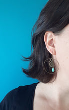 Charger l'image dans la galerie, creole origami turquoise Une Embellie