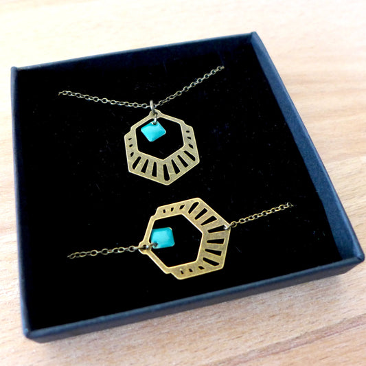 pzrure bijoux art déco vert Une Embellie