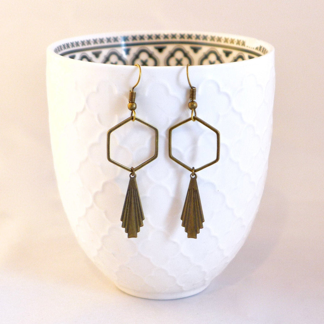 boucles oreilles graphiques Art Déco Une Embellie